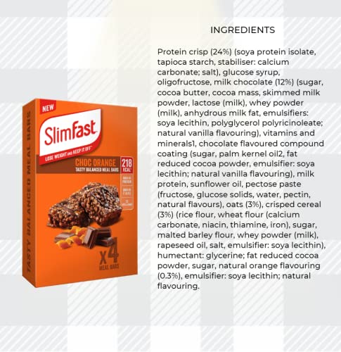 Delicious, Protein-Packed 16x60g Meal Bars for Weight Loss