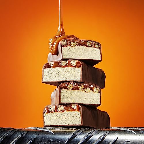Furocity by Tyson Fury Protein Bars, Caramel Flavour, Case of 15 x 60g Bars, 20g Protein per Serving, Low in Sugar, Pre and Post-Workout Snack
