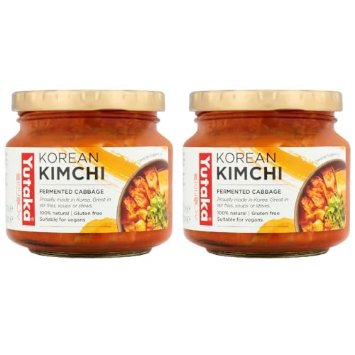 Yutaka Korean Kimchi Fermented Cabbage 180g (Pack of 2)