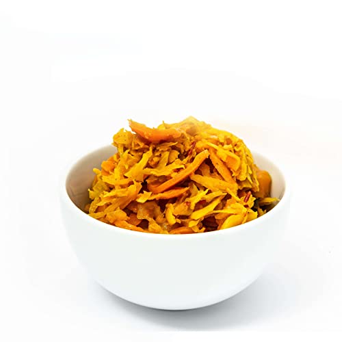 Loving Foods *Organic & Made in the UK* Turmeric & Black Pepper Kimchi (475g) Raw, Unpasteurised & Bursting with Beneficial Live Bacteria (1 x Jar)