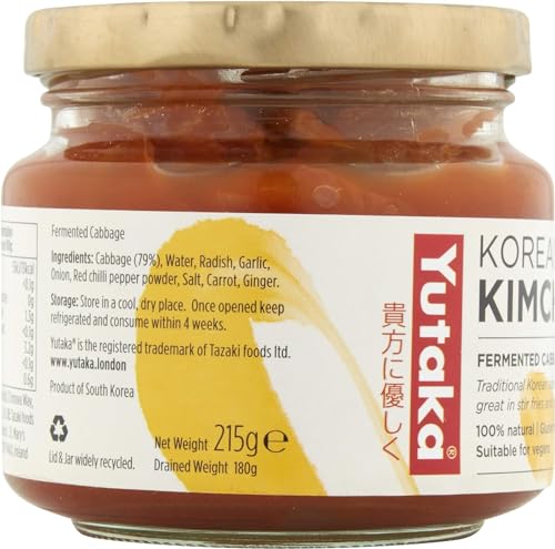 Yutaka Korean Kimchi Fermented Cabbage 180g (Pack of 2)