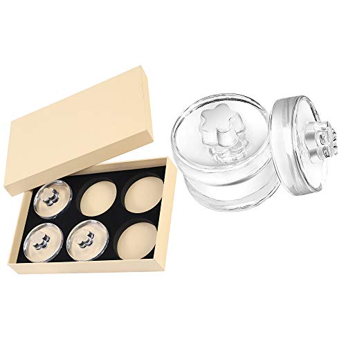 Fermentation Weights with Easy Grip Handles Sauerkraut Kimchi Pickles Preservation Canning and More Home Fermented Foods Glass Fermenting Lids Dishwasher Safe for Wide Mouth Mason Jars(6 Packs)