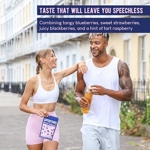 Instant Kombucha - Mixed Berries - Vegan Probiotic Drink - Gut Health Support - 30 Servings (Mixed Berries)