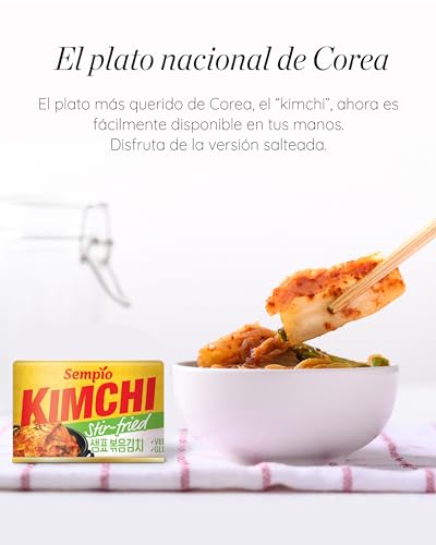 Sempio Kimchi Can, Vegan Gluten-Free, No Added Preservatives Artificial Colors or Flavors (Stir-Fried)