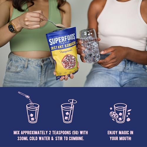 Instant Kombucha - Mixed Berries - Vegan Probiotic Drink - Gut Health Support - 30 Servings (Mixed Berries)