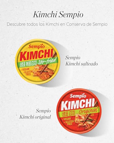 Sempio Kimchi Can, Vegan Gluten-Free, No Added Preservatives Artificial Colors or Flavors (Stir-Fried)