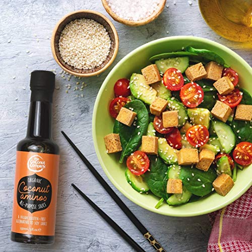 Organic Coconut Aminos - Vegan, Gluten-Free, Raw, Soy-Free, Amino acids, Naturally Fermented, Low Salt, Coconut Seasoning, Soy Sauce Alternative (Pack of 3)