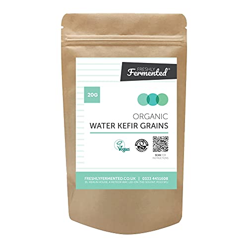 Freshly Fermented - 20g of Organic Certified Water Kefir Grains