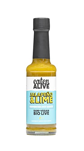 Eaten Alive - Jalapeño & Lime Fermented Hot Sauce (150ml) Vegan & Made In The UK - Award Winning