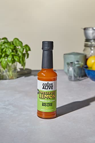 Eaten Alive - Preserved Lemon Fermented Hot Sauce (150ml) Vegan & Made In The UK - Award Winning