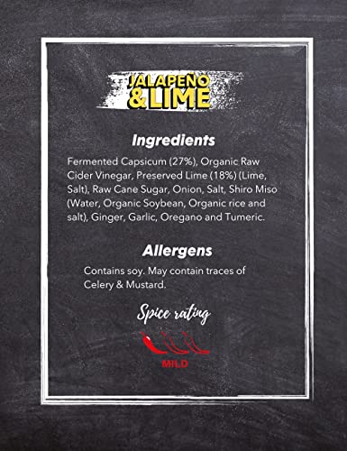 Eaten Alive - Jalapeño & Lime Fermented Hot Sauce (150ml) Vegan & Made In The UK - Award Winning