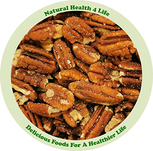 Natural Health 4 Life Snack Nut Baked and Salted Pecan Nuts 425 g in PET Gift Jar with Screw Lid (1 Jar)