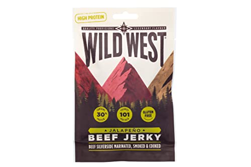 Wild West Jalapeno Beef Jerky, 35 g 12 Count (Pack of 1)