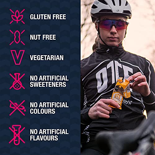 OTE Anytime Bars - Energy Bars for Cycling - High Calorie & Carb Nutrition Snacks for Running - Gluten Free Flapjacks - Box of 16 x 62g (Caramel)