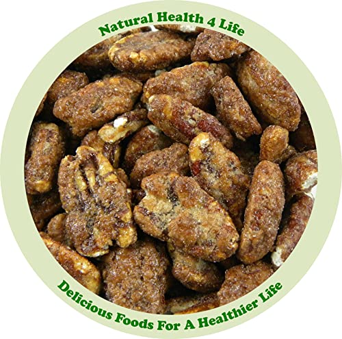 Natural Health 4 Life Snack Nut Caramelised Honey Salted Pecan Nuts 300 g in Recyclable Kraft Pouch (1 Pouch)