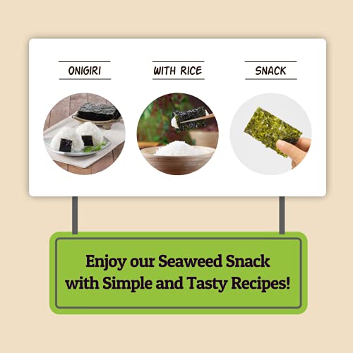 Daechun(Choi''s1) Wasabi Seaweed Snack, 21 Pack, Product of Korea