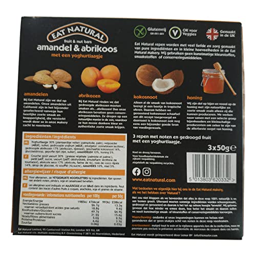Eat Natural Bars Almond & Apricot, 3x50g