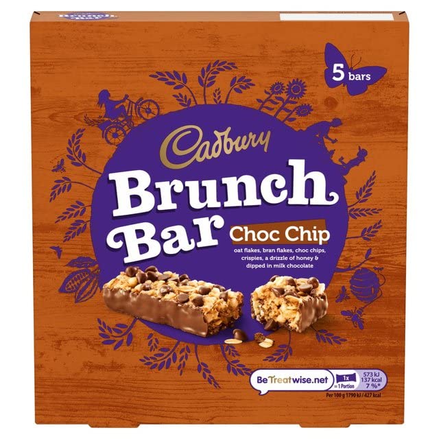 Cadbury Brunch Bar Bundle - Delicious Chocolate Cereal Snack Bars with Choc Chip, Raisin, and Peanut Flavours - Great Cereal Bar Assortment (3 Boxes) - Exclusive to ClickwithNik