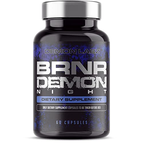 Burner Demon Night for Women and Men – Revolutionary Before Bed Burner Capsules for Use Alongside a Keto Diet Vegetarian & Vegan Capsules (60 Count (Pack of 1))