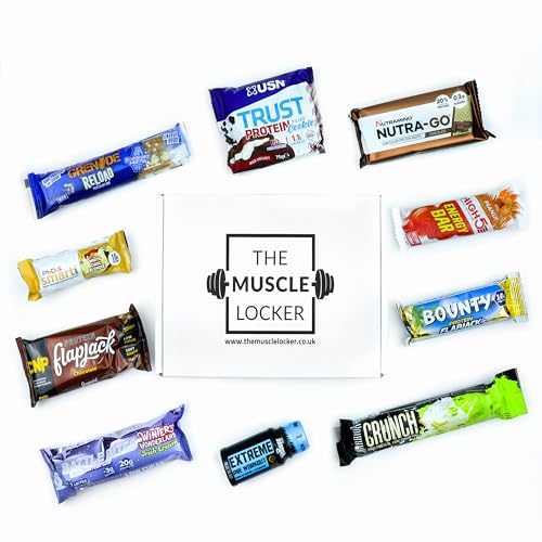 Protein bar snack box whey protein Isolate protein cookies healthy snacks low calorie protein snacks selection packs low carb high protein flapjack bars The Muscle Locker
