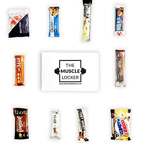 Protein bar snack box whey protein Isolate protein cookies healthy snacks low calorie protein snacks selection packs low carb high protein flapjack bars The Muscle Locker