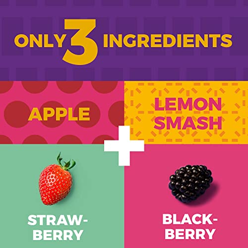 Zest Delites Fruit Roll Ups Berries, Dried Fruit Leather Sweets, Healthy Snack, 25g Pack of 10, Strawberry, Blackberry, Vegeterian Healthy Lunchbox Snacks Bulk, Fruit Bars Snacks