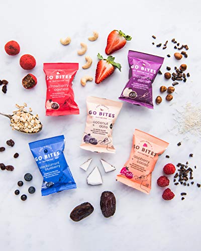 Kate Percy's Go Bites Coconut + Date 2 Ball x 12 Packs | Vegan | Gluten Free | Low Calorie | Dairy Free | No Added Sugar | Great Taste Award | Healthy Snack