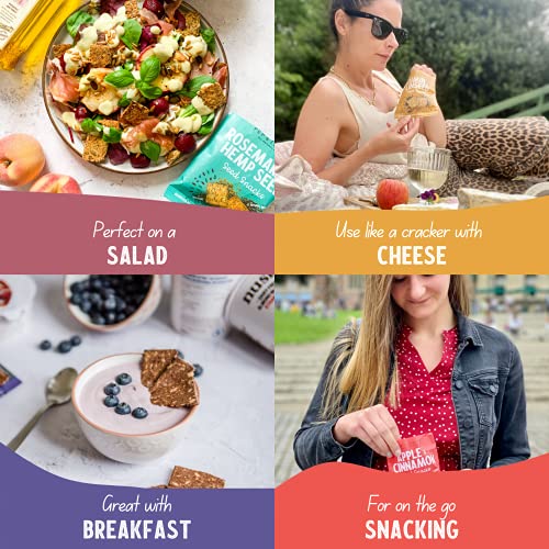 Healthy Snacks by Pep & Lekker - Baked Seed Snack Bites - Fennel (12 x 30g) - Plant-Based - Low Sugar - High Fibre - Gut Health - No Added Sugar - Vegan - Protein Source