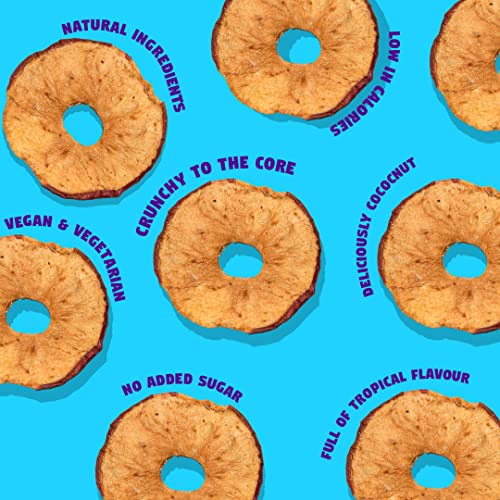 GUSTO SNACKS Crunchy Apple Crisps with a Coconut Twist - Healthy Kids & Adults Fruit Snacks - 20g (12 packs)