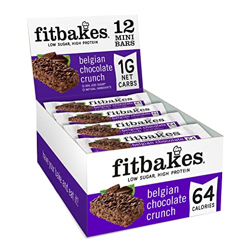 Fitbakes : 64 Calories Belgian Chocolate Mini Bars (12x19g) Diabetic Chocolate, Keto Bar Keto Chocolate, Low Carb Snack, Low Calorie Snack, Sugar Free Sweet, Sugar Free Chocolate, Fit Bake Keto Snack