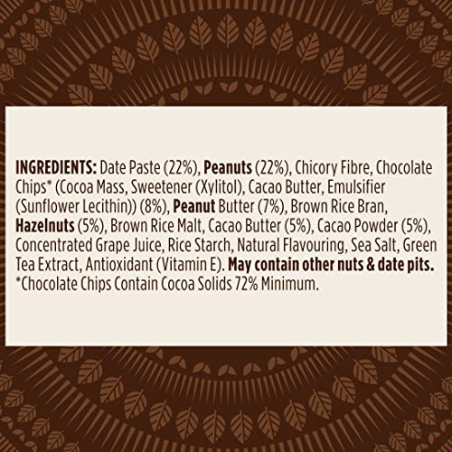 Pulsin - Choc Hazelnut High Fibre Brownie -18 x 35g - 5.1g Fibre, 2.8g Protein, 141 Kcals Per Serving - Gluten Free, Palm Oil Free & Dairy Free Bar