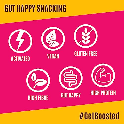 Boundless Activated Nuts and Seeds - Gut Health Mixed Nuts & Seed Mix - Smoky BBQ Sunflower Seeds, Pumpkin Seeds, Walnuts - Gluten Free Snacks Bulk, Vegan Protein Snacks, Savoury Snacks, 16 x 25g