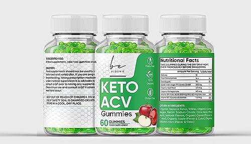 beBloomie Keto ACV Gummies for Weight & Fat Loss, Belly Fat Loss - 60 High Strength Enter into Ketosis and Lose Weight Fast with Keto Gummy Bears!