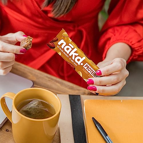 Nakd Peanut Butter Protein Bar - Vegan - Gluten Free - Healthy Snack, 45g (Pack of 16 bars)