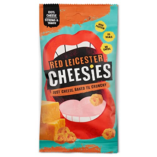 CHEESIES | Crunchy Cheese Keto Snack | Variety Pack (Selection 1) | 100% Cheese | Sugar Free, Gluten Free, No Carb | High Protein and Vegetarian | Crunchy, Baked and Tasty | Multipack | 6 x 20g Bags