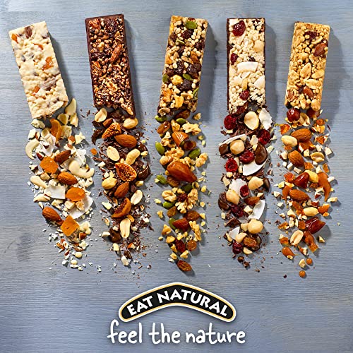 Eat Natural Bars with Yoghurt Coating Fruit Nut Cereal Bars, Almond & Apricot 50g (Pack of 12)