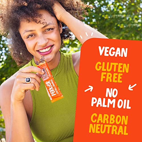Perkier Cacao & Orange Snack Bars (18 Pack) – Vegan – Gluten Free – Protein – High Fibre – Lower Sugar - Natural Ingredients – Lower Calorie – Healthy – No Palm Oil