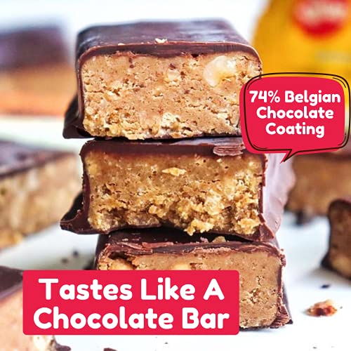 Vive Protein Bites, Gluten Free, High Fibre, Vegan Snacks, Mini Protein Bars, Dark Chocolate Coated Mixed Box, 6 x 20g