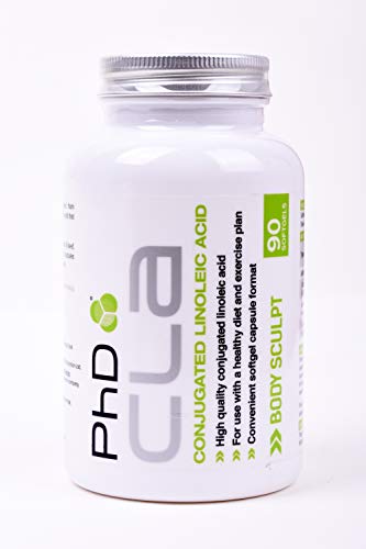 PhD Nutrition CLA Conjugated Linoleic Acid, Weight Management Tablet, Natural CLA from Safflower Oil, 90 Softgels (30 Day Supply)