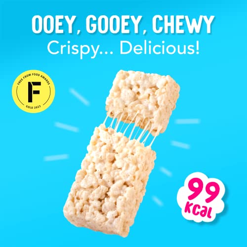 Lexi’s® 99 Calorie Marshmallow Crispy Treat Bars | Less than 100 Calories! | Gluten Free, Low Fat, Healthy Snacks | Vegetarian | Dairy Free, Nut Free | Low FODMAP| Ooey Gooey Marshmallow Bliss x12