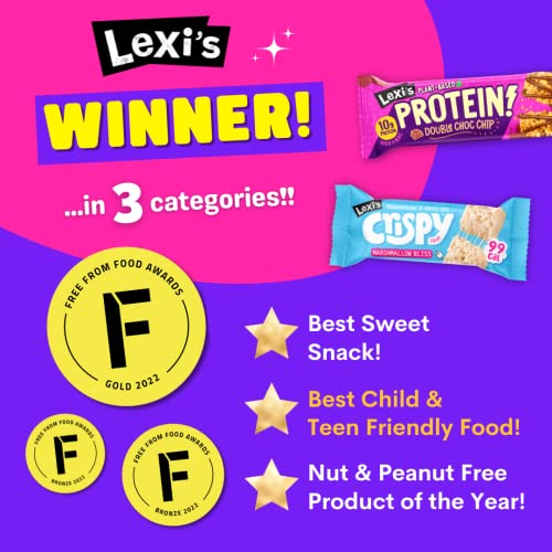 Lexi’s® 99 Calorie Marshmallow Crispy Treat Bars | Less than 100 Calories! | Gluten Free, Low Fat, Healthy Snacks | Vegetarian | Dairy Free, Nut Free | Low FODMAP| Ooey Gooey Marshmallow Bliss x12