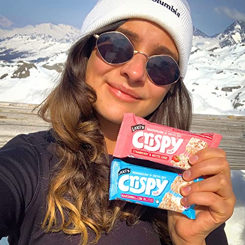 Lexi’s® 99 Calorie Marshmallow Crispy Treat Bars | Less than 100 Calories! | Gluten Free, Low Fat, Healthy Snacks | Vegetarian | Dairy Free, Nut Free | Low FODMAP| Ooey Gooey Marshmallow Bliss x12