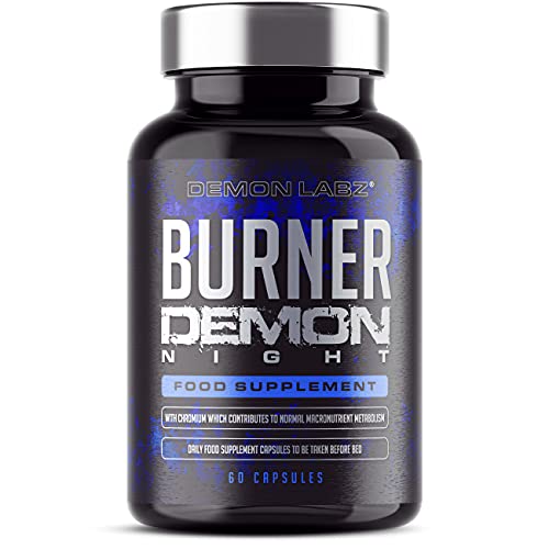 Burner Demon Night for Women and Men – Revolutionary Before Bed Burner Capsules for Use Alongside a Keto Diet Vegetarian & Vegan Capsules (60 Count (Pack of 1))