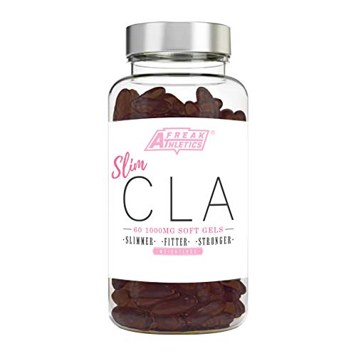 Sim CLA - 60 x 1000mg Maximum Strength CLA Capsules - CLA Tablets To Help Boost Metabolism, Blast Stubborn Body Fat & Support Overall Health - Made in the UK - Includes FREE Fat Buster Workout Program