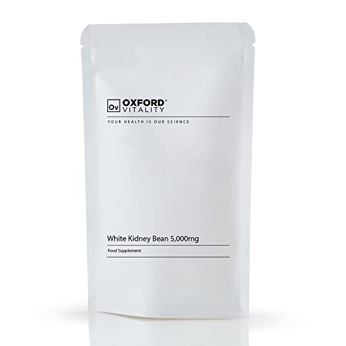 White Kidney Bean Extract | 5000mg Tablets for Blood Glucose Control & Weight Loss | Oxford Vitality