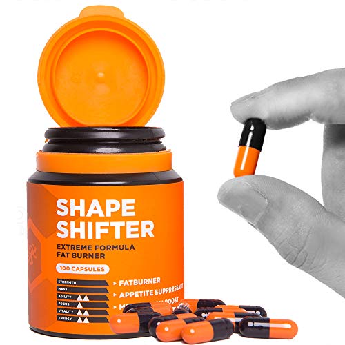 Shape Shifter Natural Fat Burner Weight Loss Tablets - 100 X Metabolism Booster, Fat Burning Pills - Weight Management for Men & Women