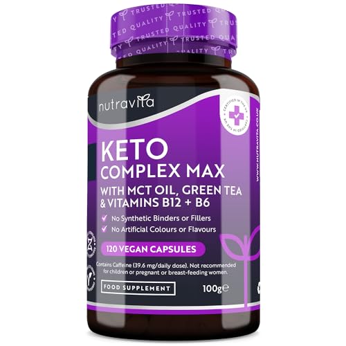 Keto Complete Diet Pills – 2 Month Supply – Max Strength 1788mg Complex for Men & Women - MCT Oil, Green Tea, Vitamins & Minerals – Contribute to Fatty Acid & Carb Metabolism – Made in The UK