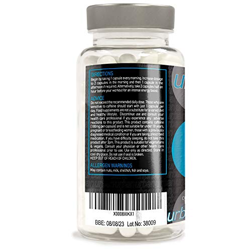 Urban Fuel XTR T5 Fat Burners | Metabolism & Energy Support Slimming Pills with Caffeine, L-Tyrosine, Choline, Vitamin B6 & D3-90 Capsules