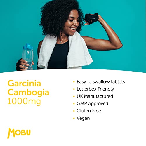 Garcinia Cambogia 1000mg 120 Tablets – High Strength Weight Management Supplement – Diet Support – Vegan UK Made – GMP Approved – MOBU