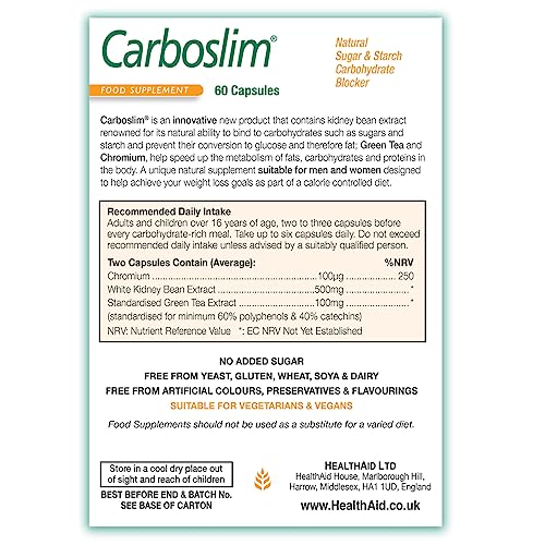 HealthAid Carboslim Phase 2-60 Capsules